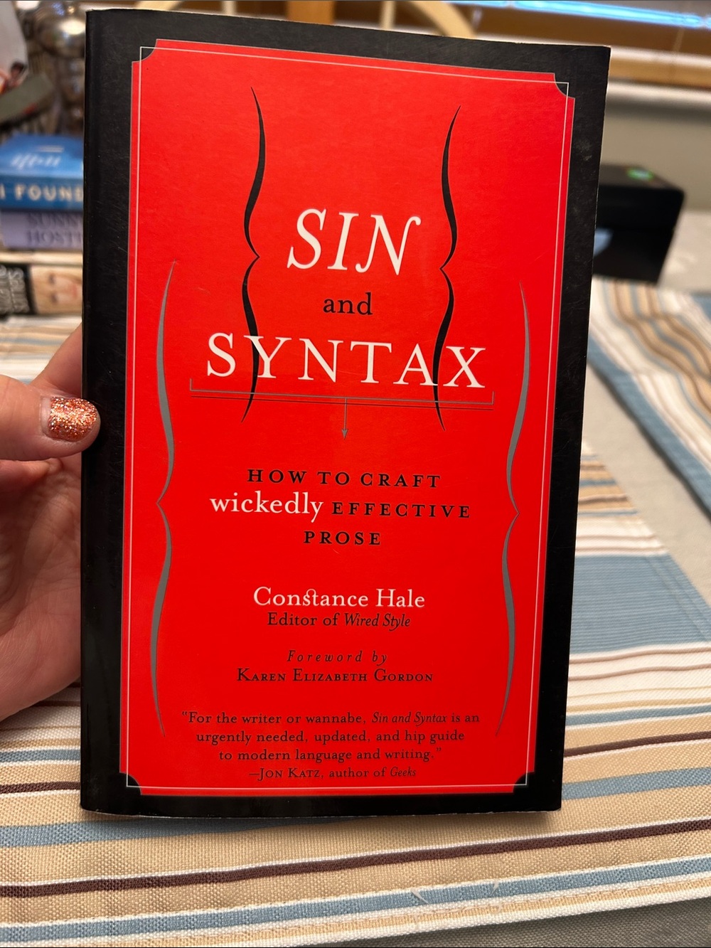Sin and Syntax by Constance Hale - Red Cover Paperback